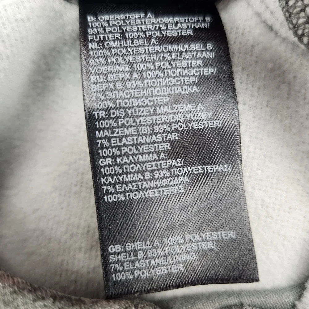 The North Face Fullzip Hooded Jacket Mens Size XL Gray Thumb Slots